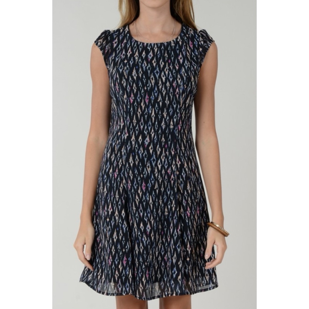 Molly Bracken Printed Mini Dress Black